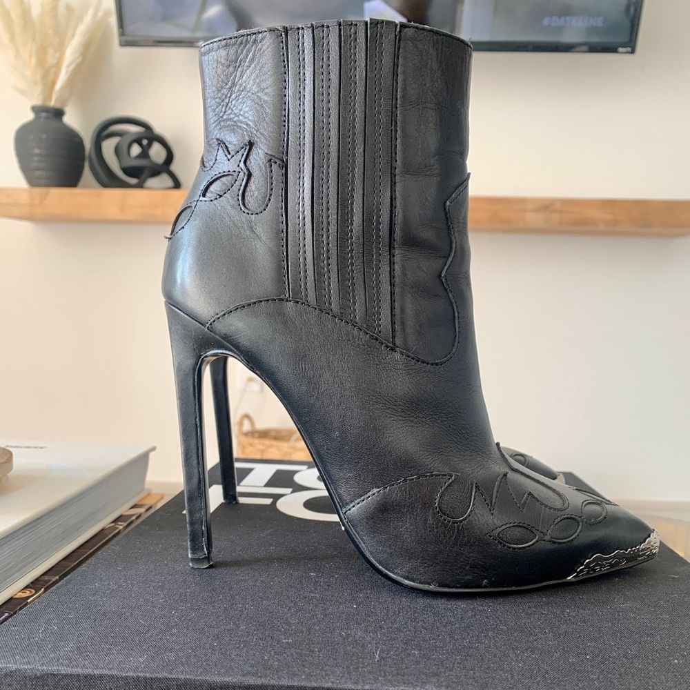 Tony Bianco Leather Western Boots